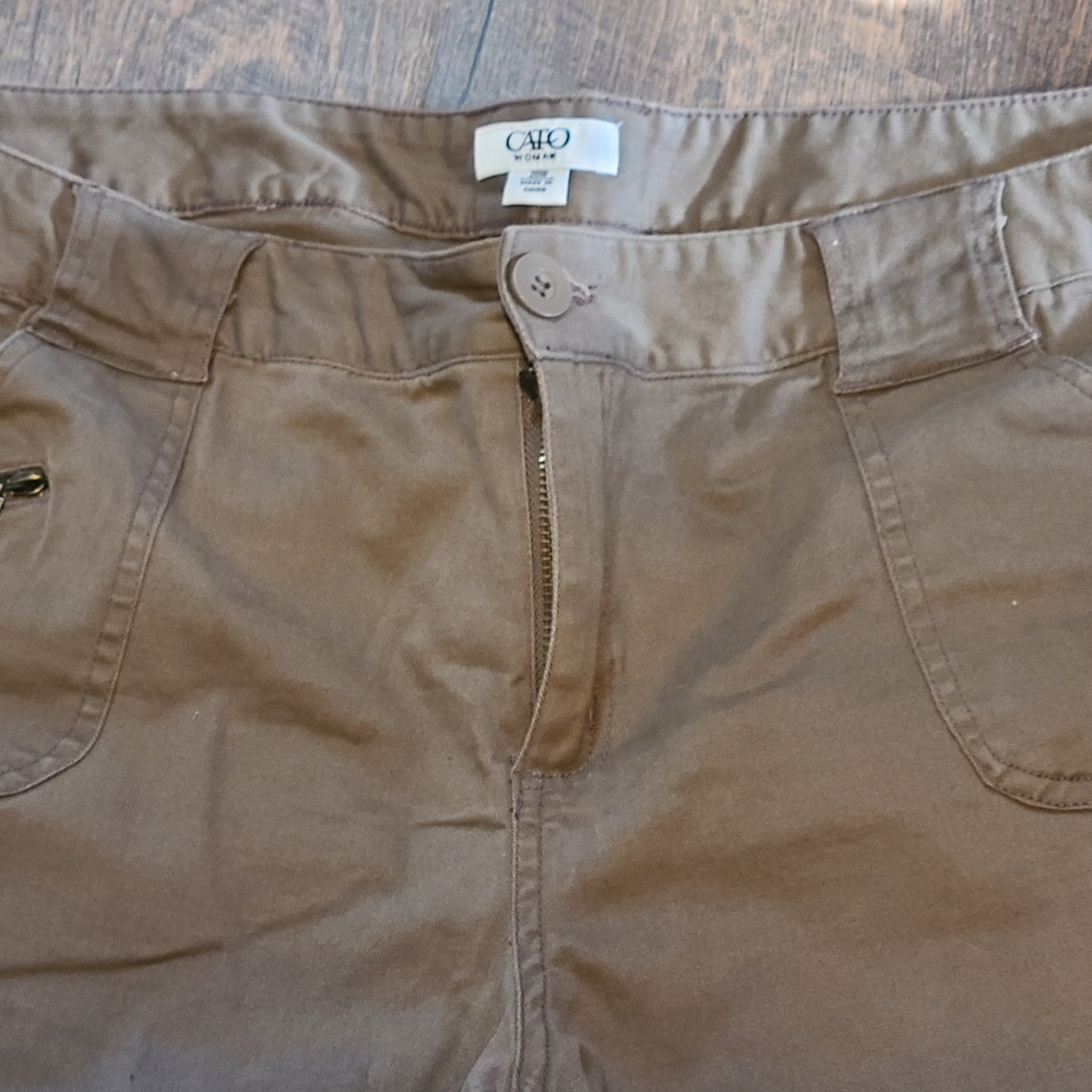 Cato plus size brown Bermuda Shorts Size 20 Women's - Picture 4 of 12